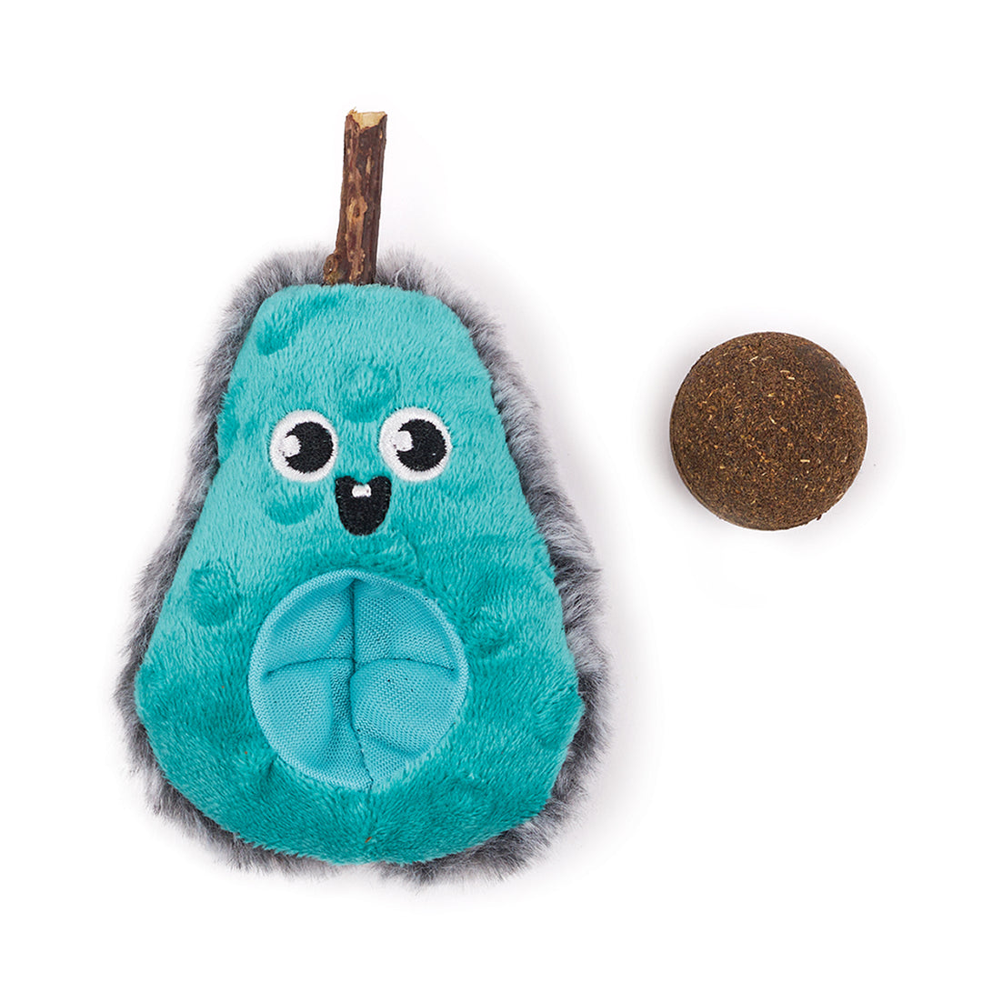Kazoo Playful Avocado Cat Toy with Catnip