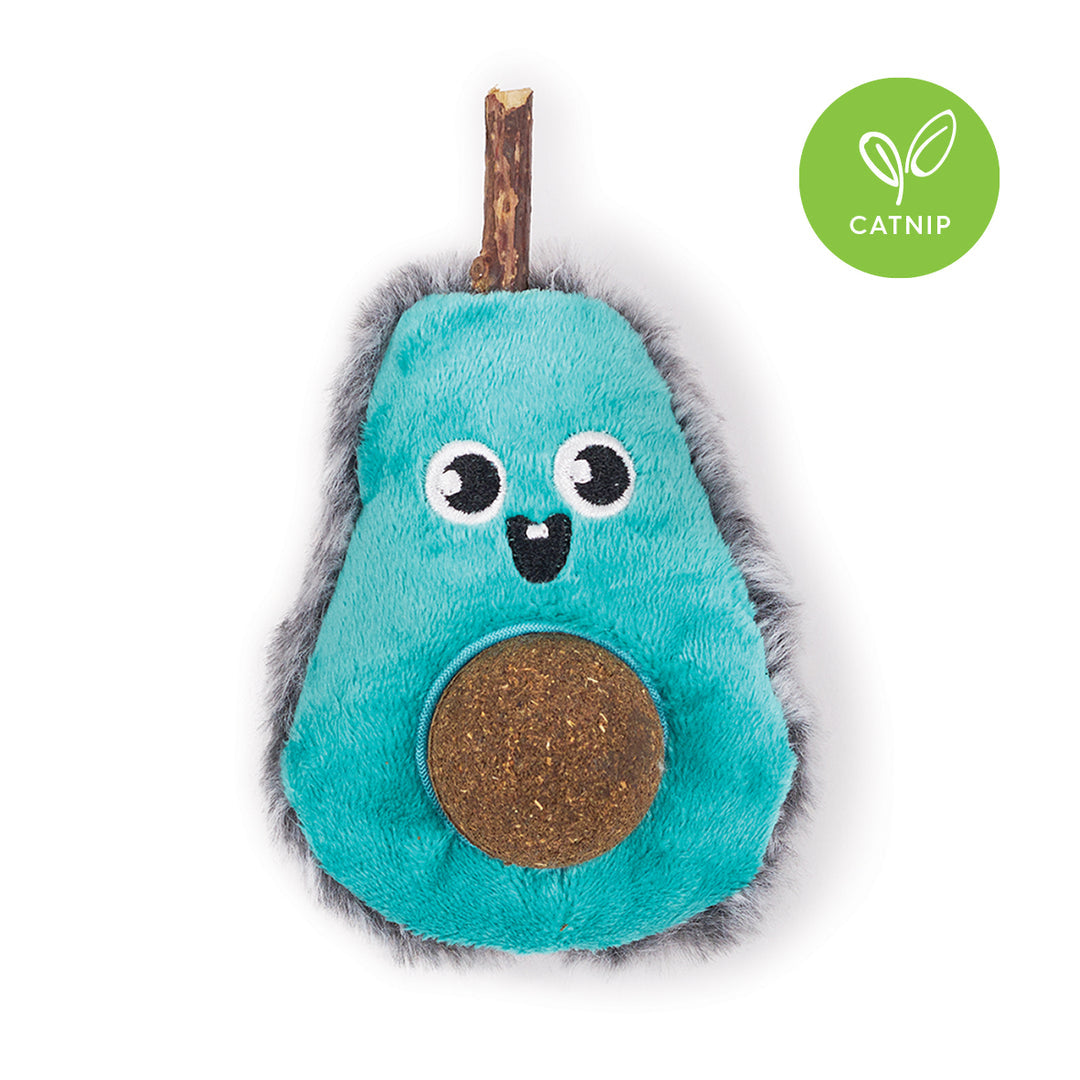 Kazoo Playful Avocado Cat Toy with Catnip