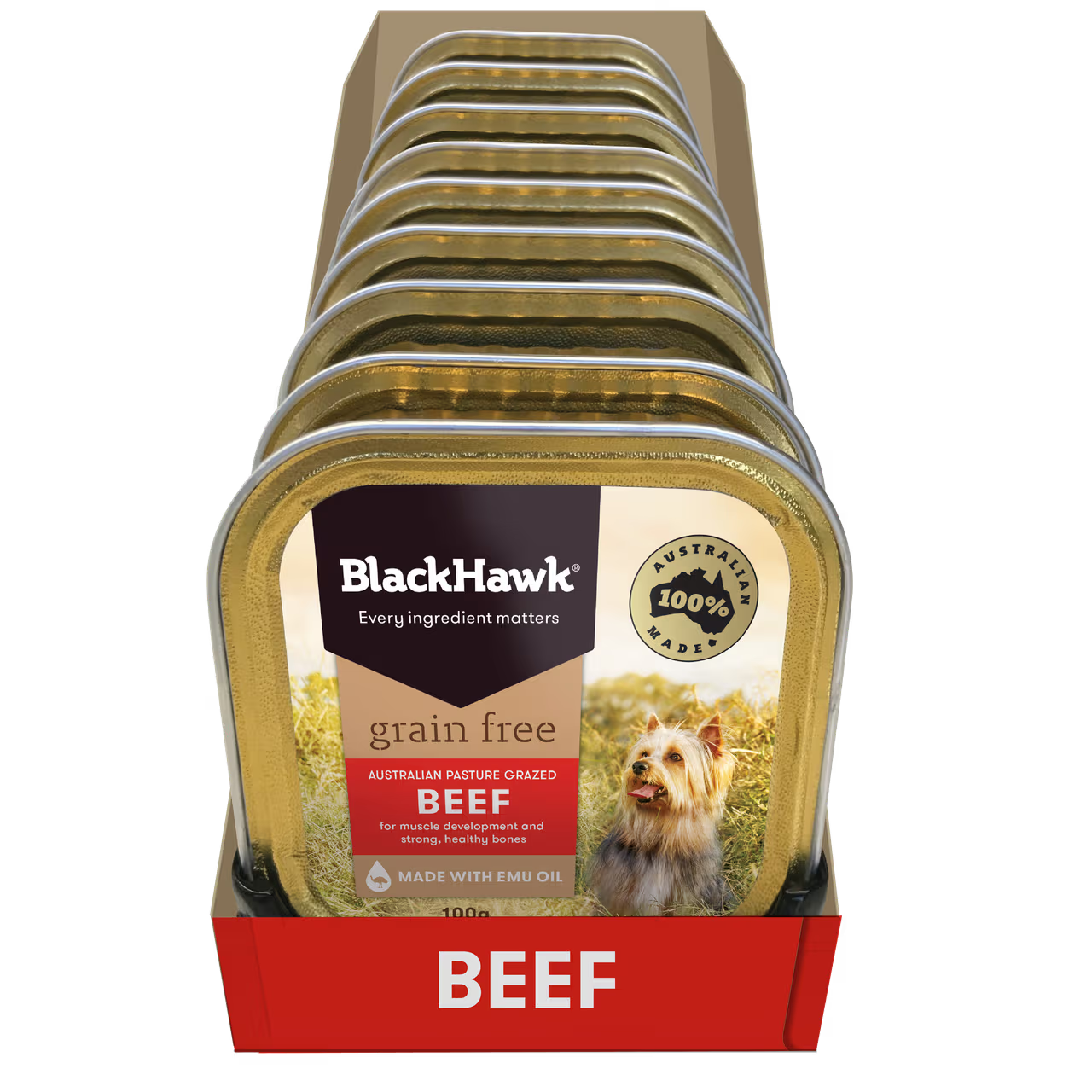 Blackhawk Grain Free Wet Dog Food Beef 100g