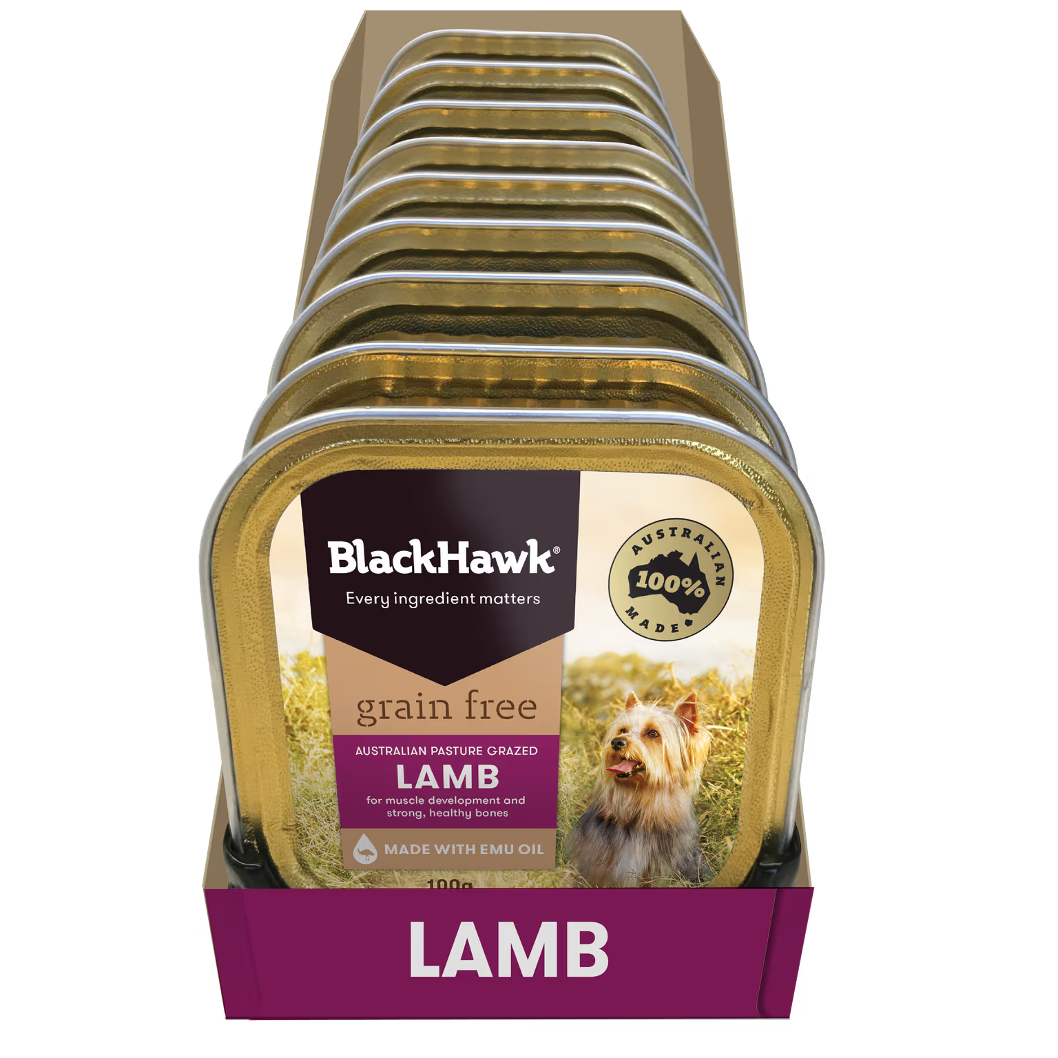 Blackhawk Grain Free Wet Dog Food Lamb 100g
