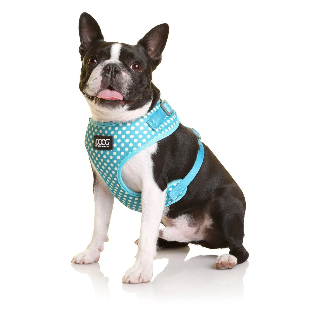 DOOG NeoFlex Harness Snoopy Teal with White Spots Large