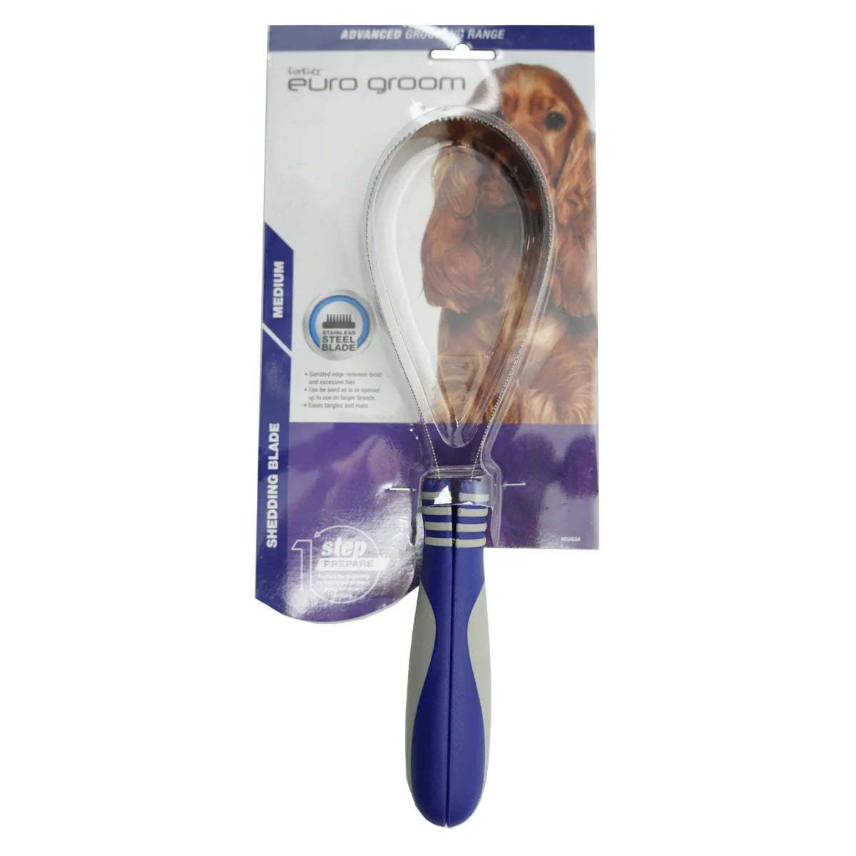 Euro Groom Shedding Blade Medium