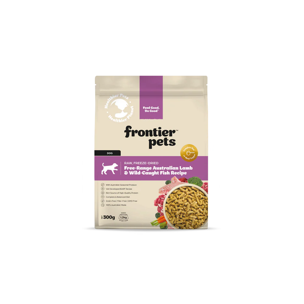 Frontier Pets Free-Range Lamb & Wild-Caught Fish | Raw Freeze-Dried Dog Food