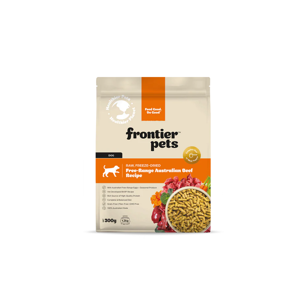 Frontier Pets Free-Range Beef | Raw Freeze-Dried Dog Food