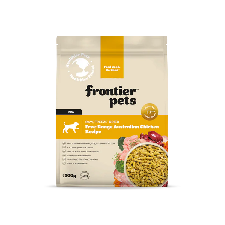 Frontier Pets Free-Range Chicken | Raw Freeze-Dried Dog Food