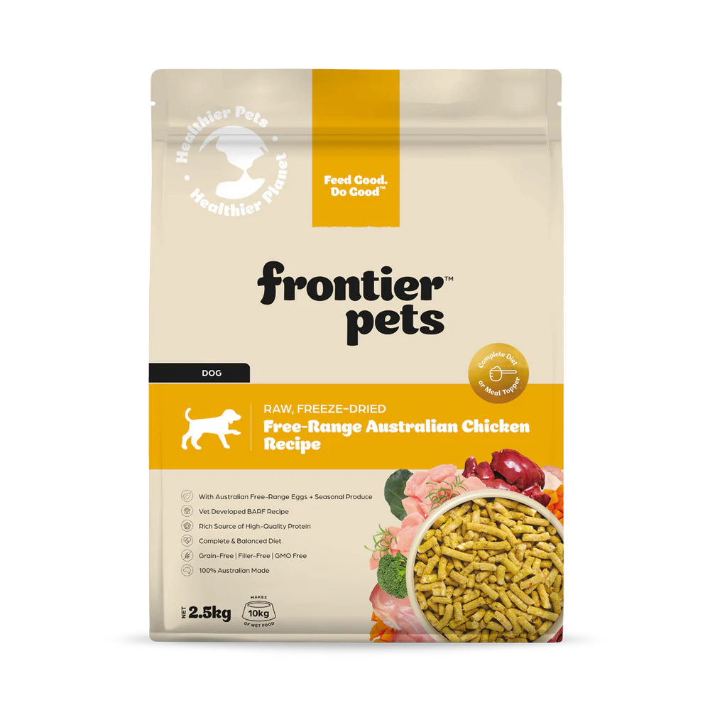 Frontier Pets Free-Range Chicken | Raw Freeze-Dried Dog Food