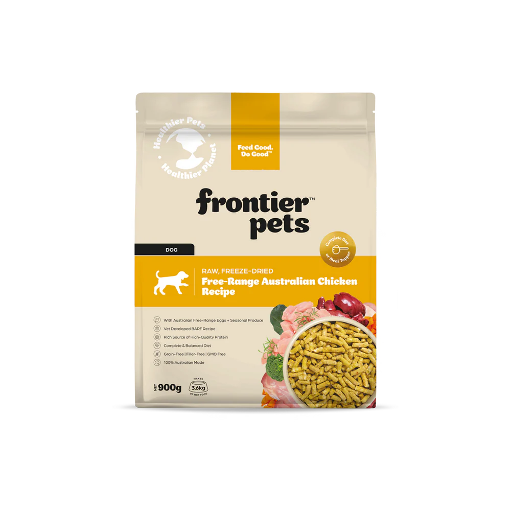 Frontier Pets Free-Range Chicken | Raw Freeze-Dried Dog Food