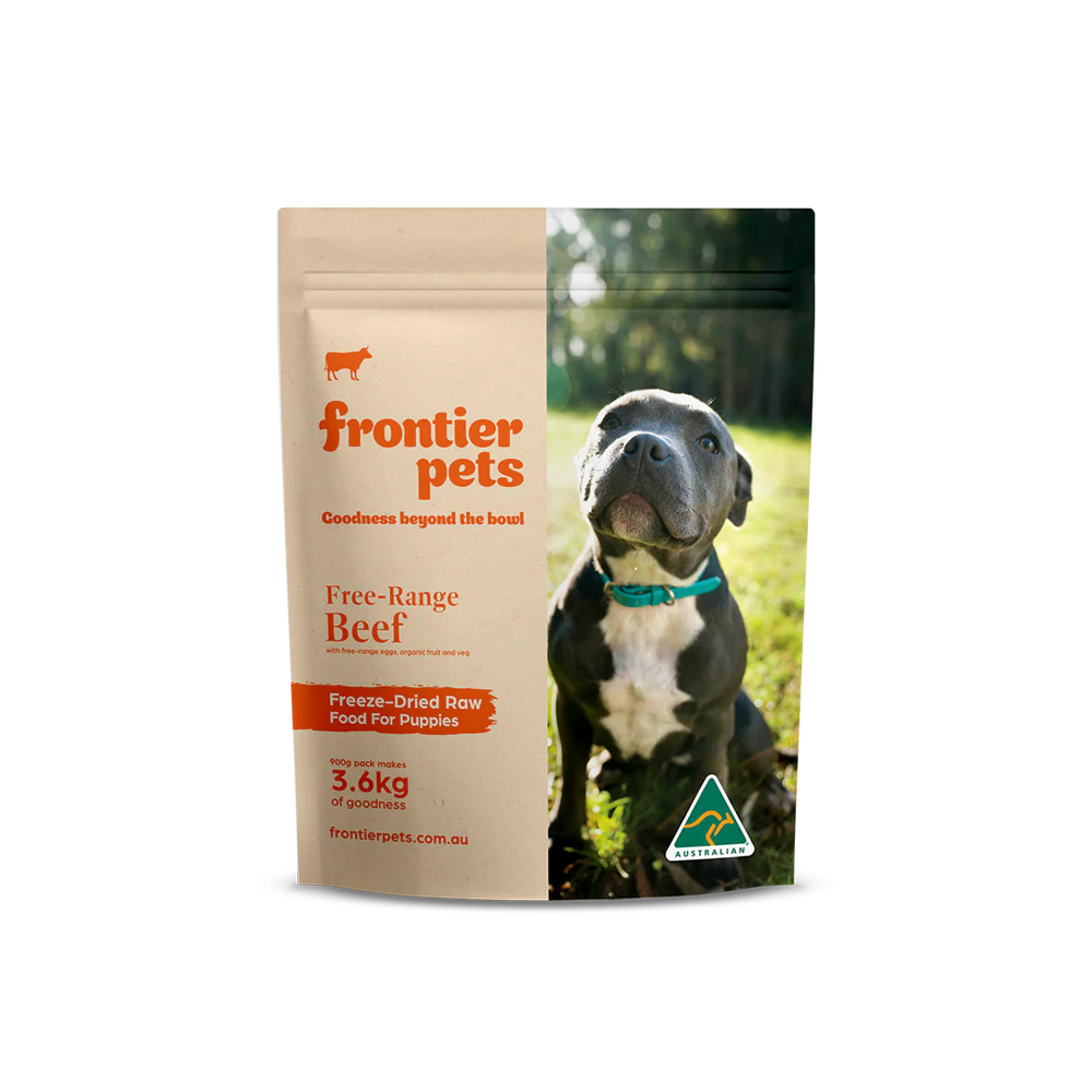 Frontier Pets Free-Range Beef | Raw Freeze-Dried Puppy Food
