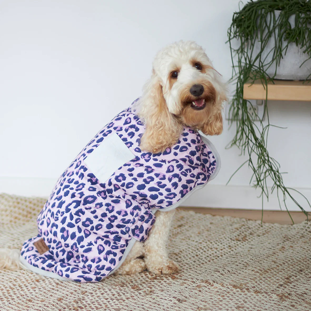 Kazoo Purple Panther Snuggie Dog Coat 46.5cm Medium