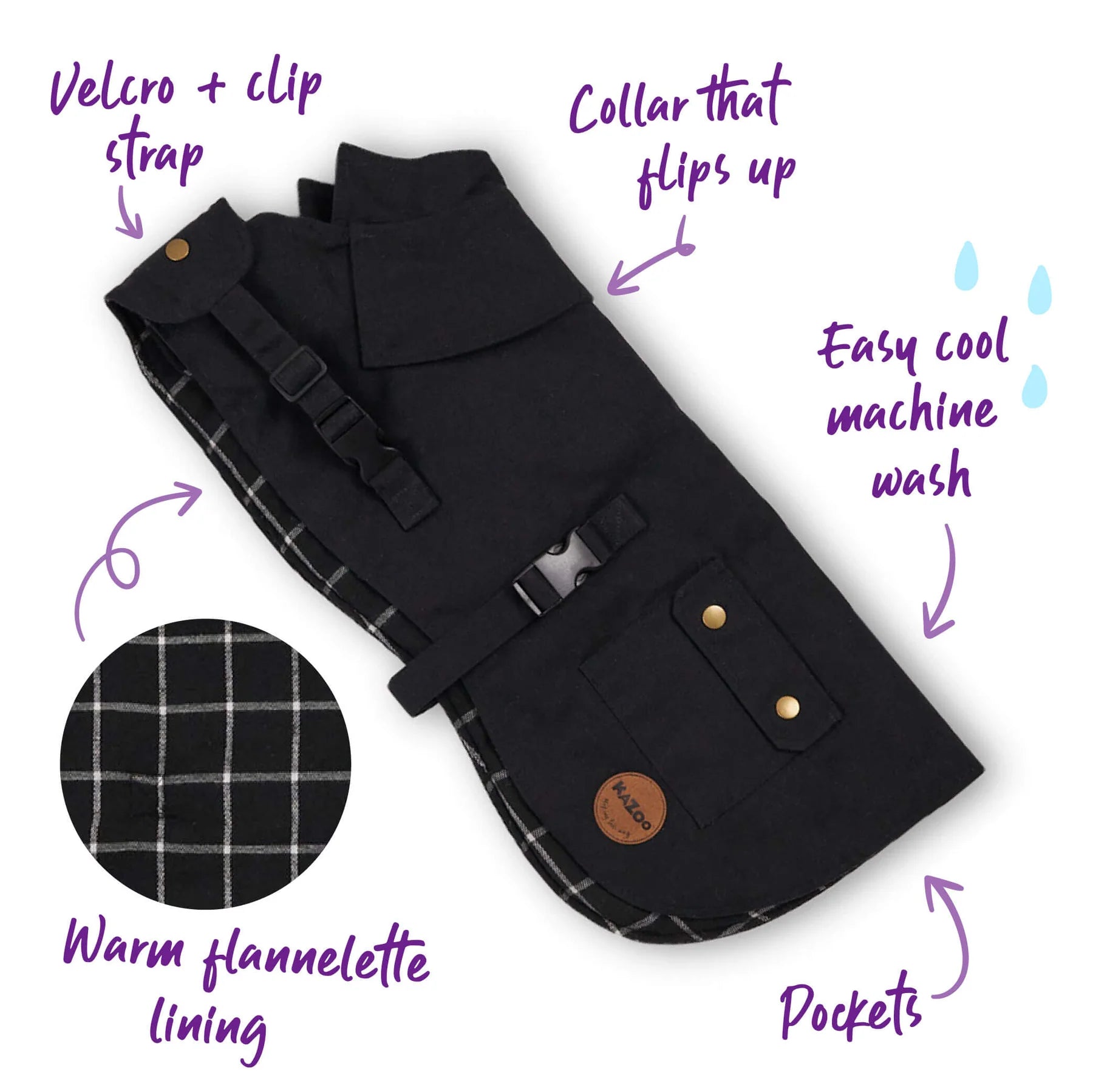 Kazoo Aussie Oilskin Dog Coat