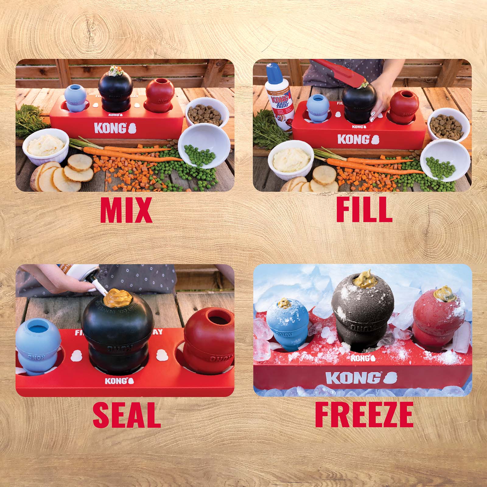 Kong Fill & Freeze Tray Assorted