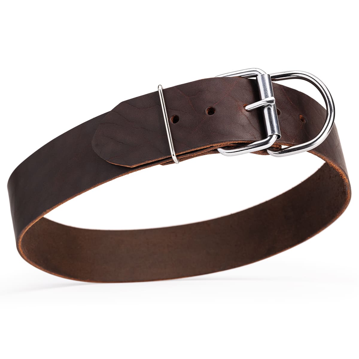 K9Homes Leather Dog Collar 65cm Tan