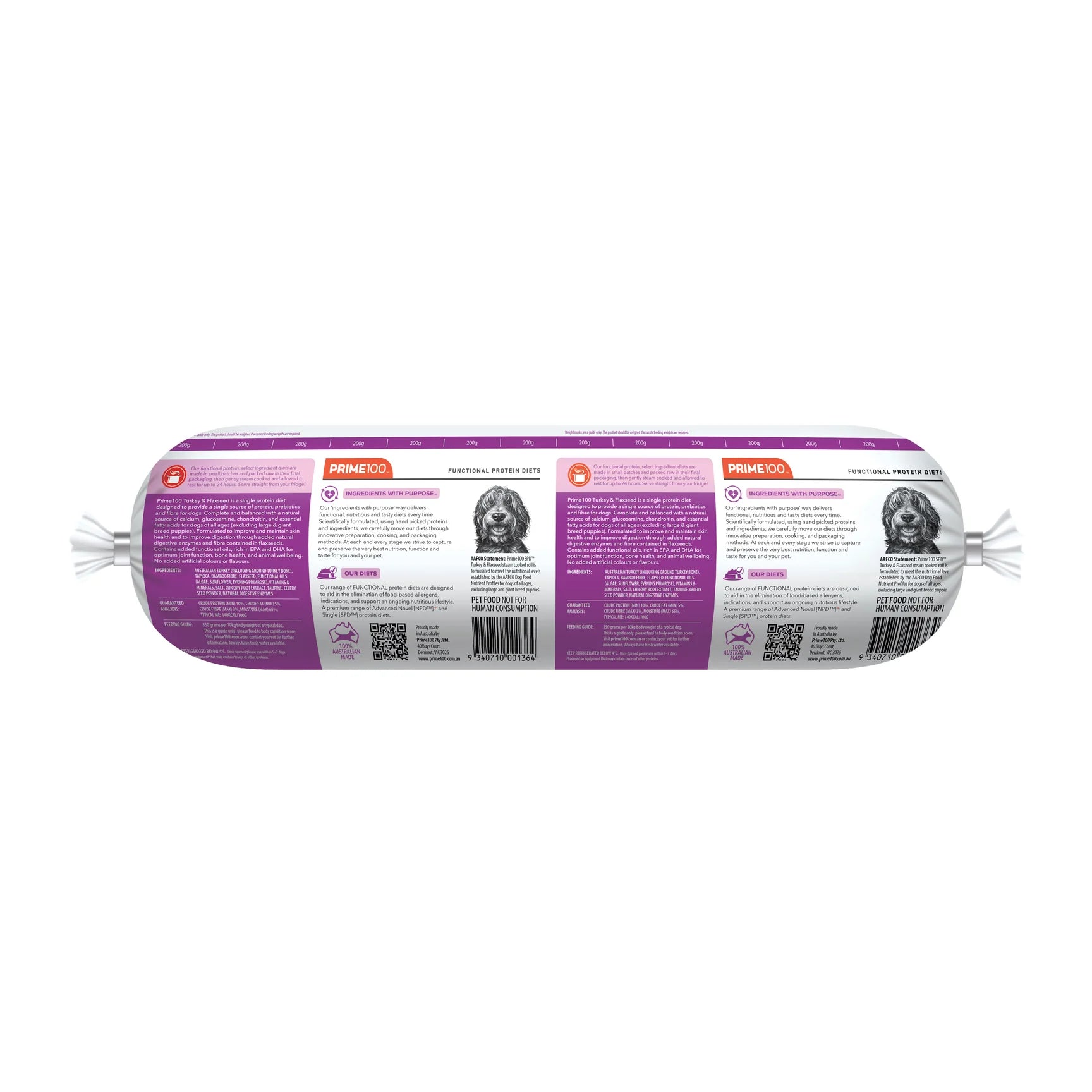 SPD Prime100 Turkey & Flaxseed 2kg