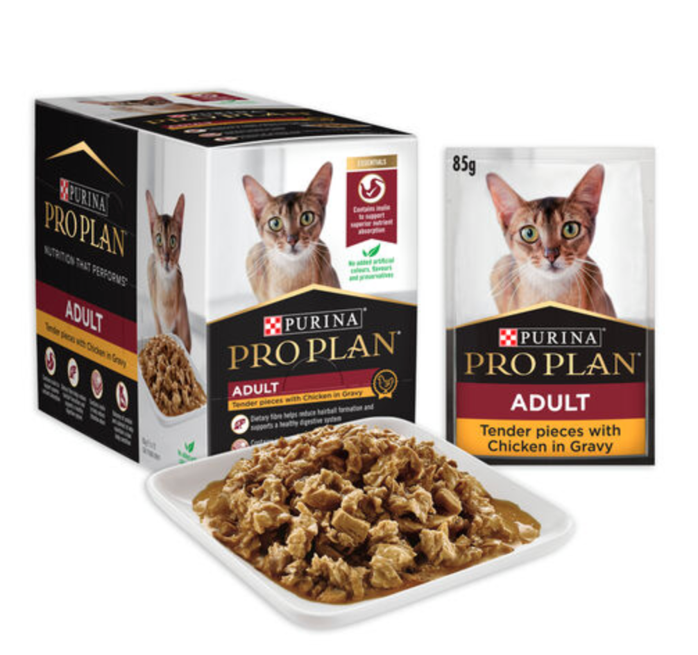 PRO PLAN Adult Chicken in Gravy Wet Cat Food