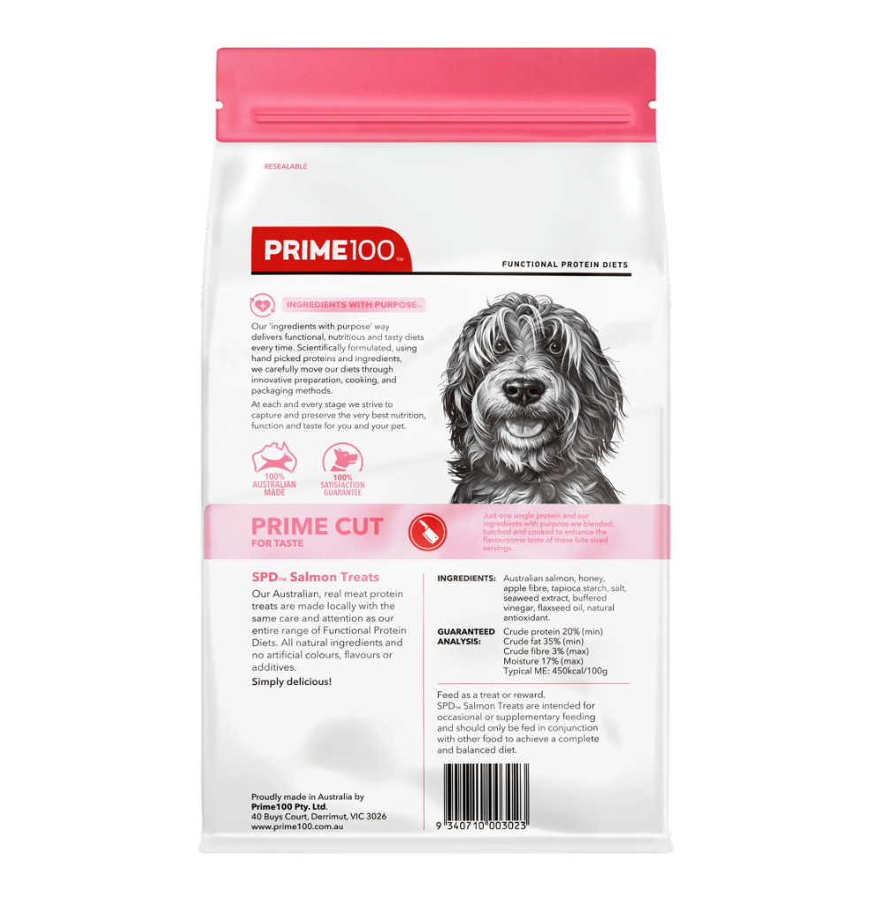 SPD™ Prime Cut Salmon Treats 100g