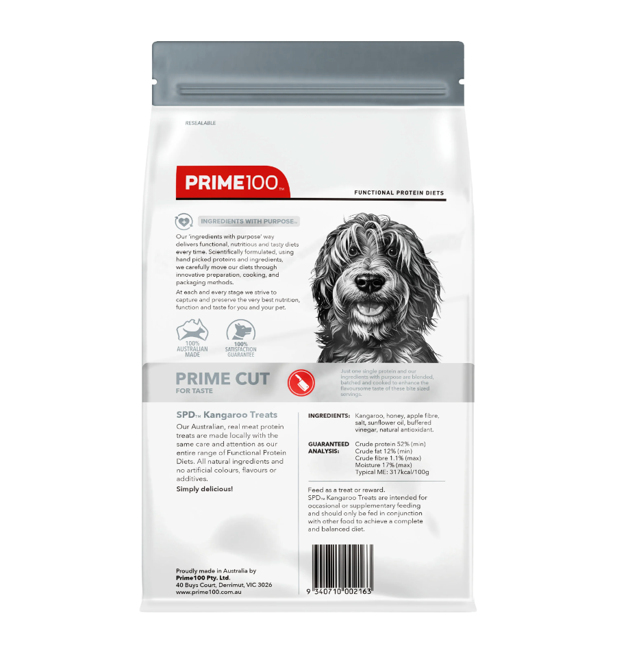 SPD™ Prime Cut Kangaroo Treats 100g