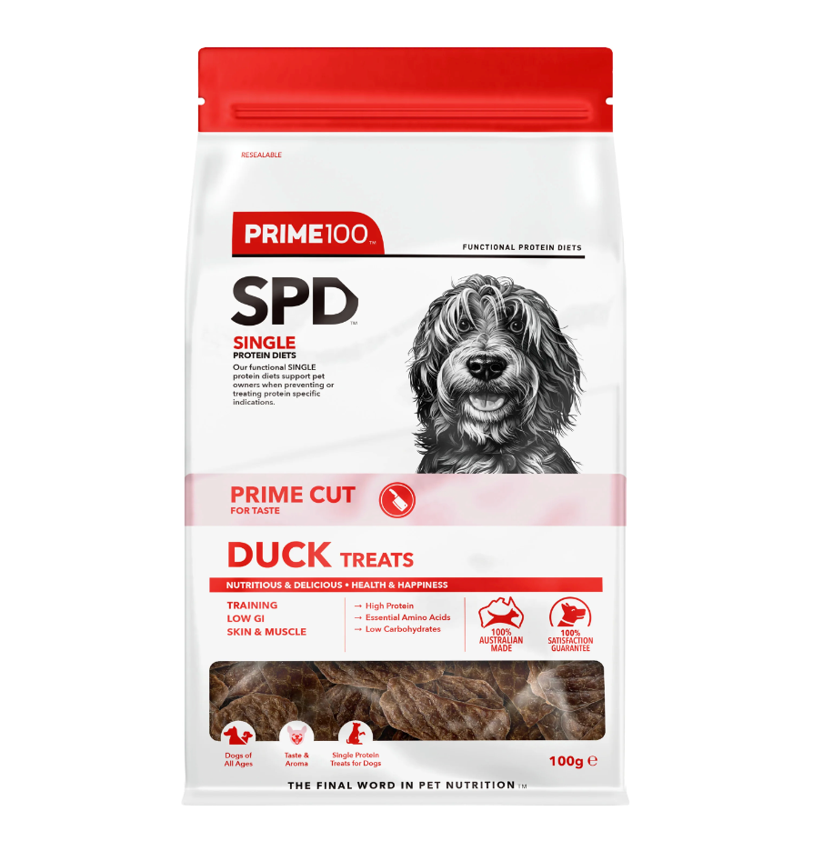 SPD™ Prime Cut Duck Treats 100g