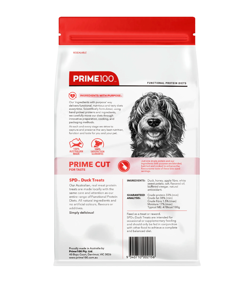 SPD™ Prime Cut Duck Treats 100g