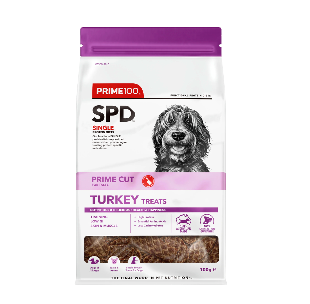 SPD™ Prime Cut Turkey Treats 100g