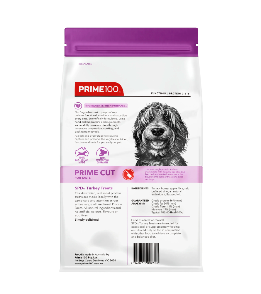 SPD™ Prime Cut Turkey Treats 100g