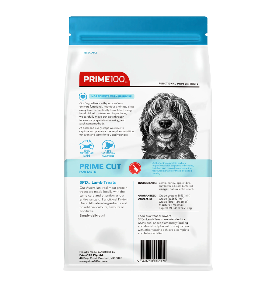 SPD™ Prime Cut Lamb Treats 100g