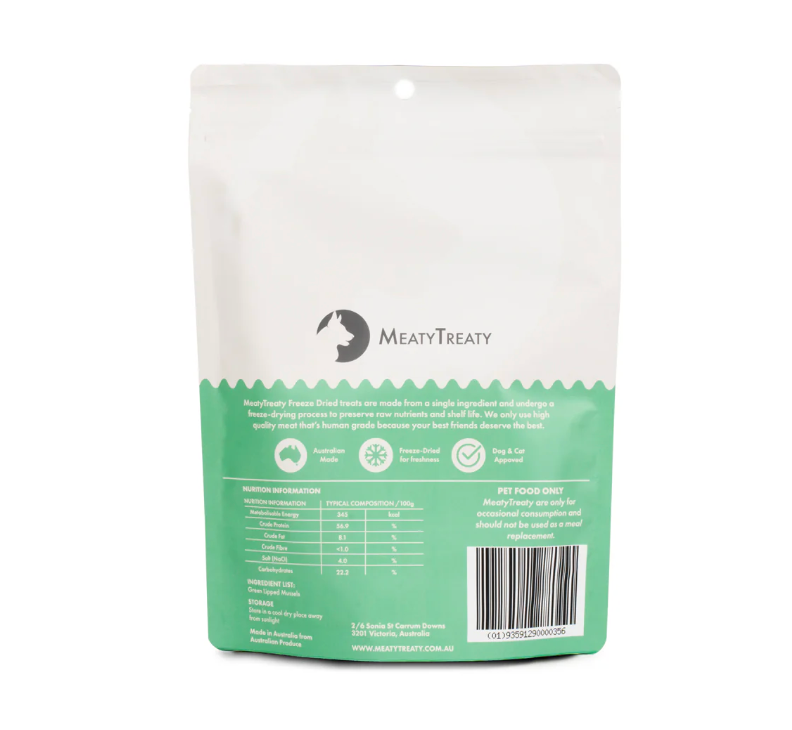 Meaty Treaty - Green Lipped Mussels 50g