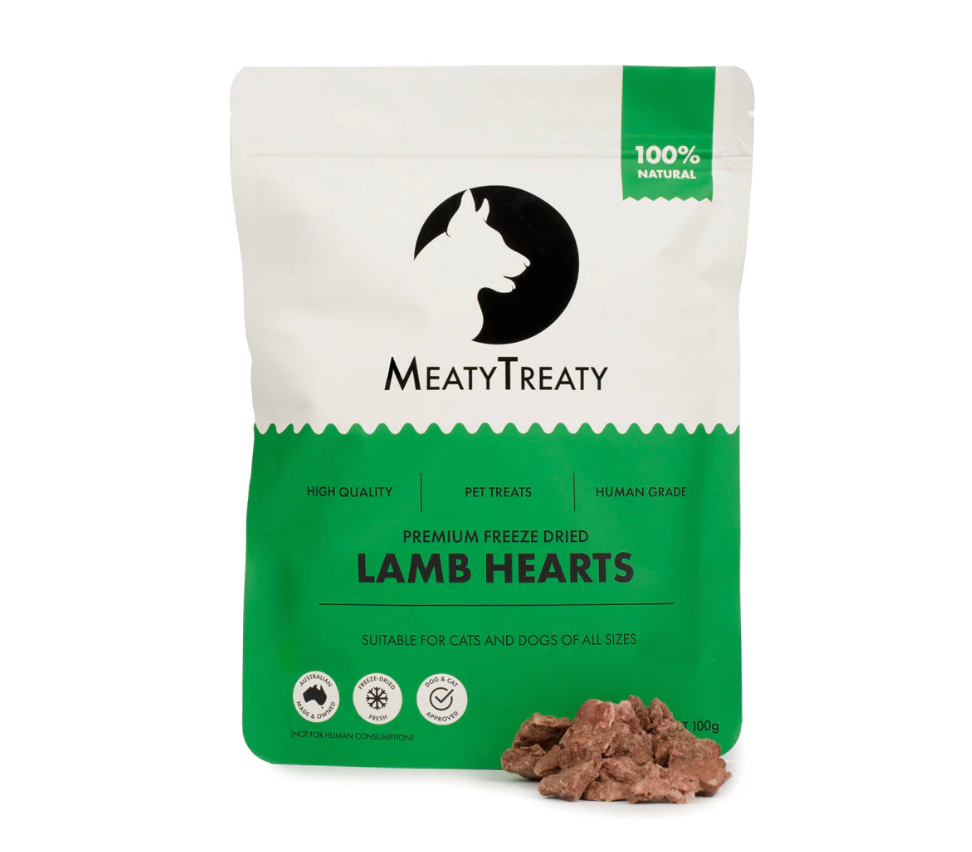 Meaty Treaty - Lamb Hearts 100g