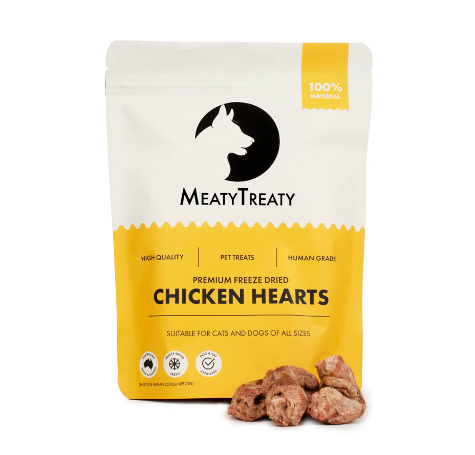 Meaty Treaty - Chicken Hearts 100g
