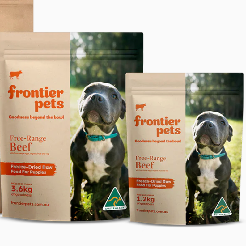 Frontier Pets Free-Range Beef | Raw Freeze-Dried Puppy Food