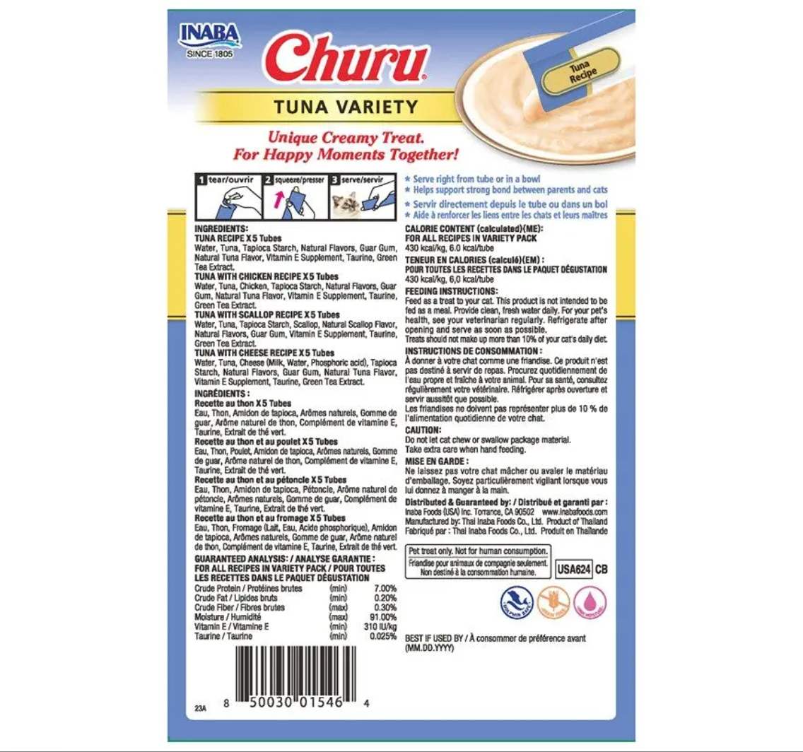 Churu Puree Tuna Variety Box Cat Treats
