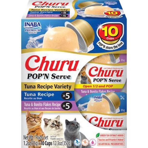 Churu Pop N Serve Tuna Variety 10pk