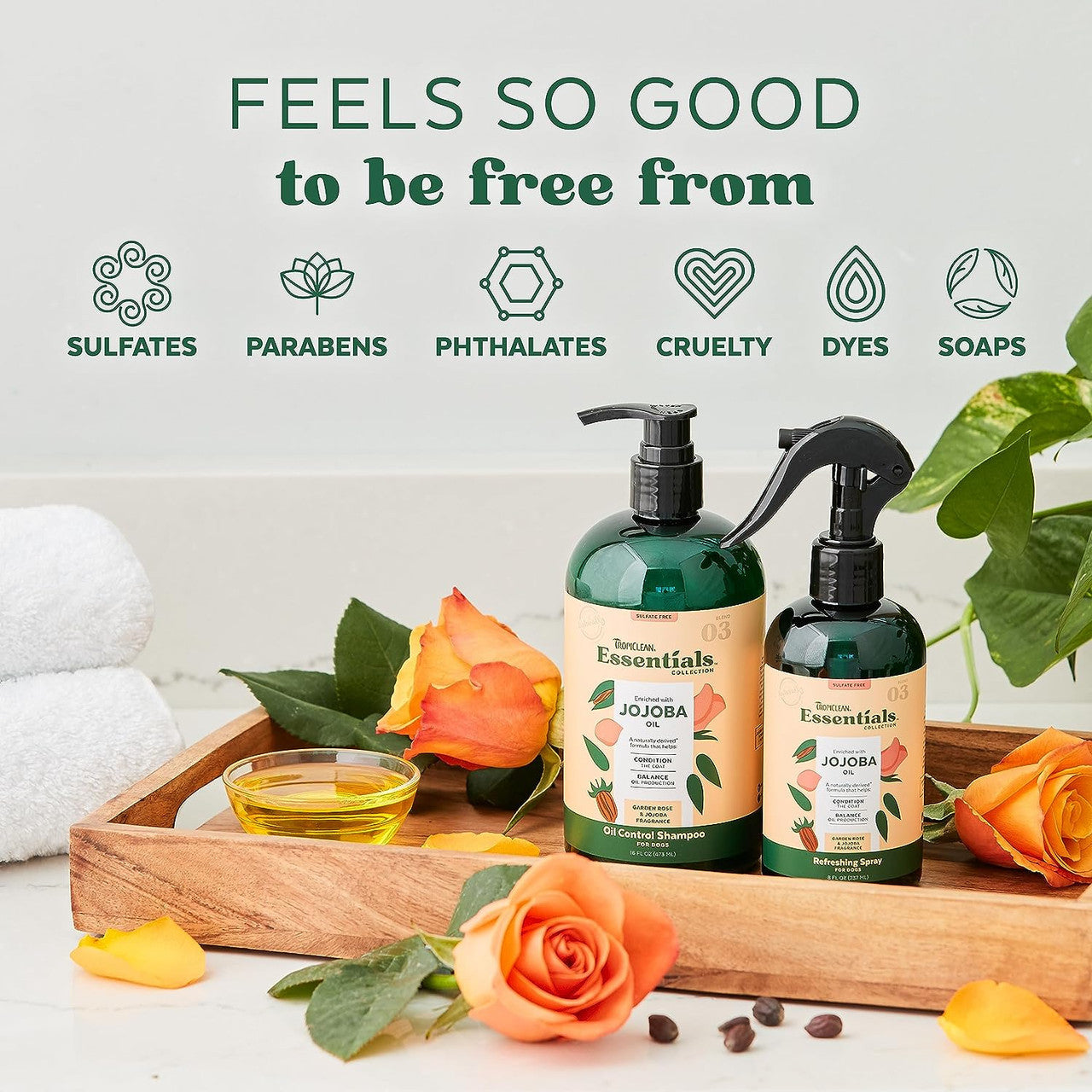TropiClean Essentials Jojoba Oil Shampoo
