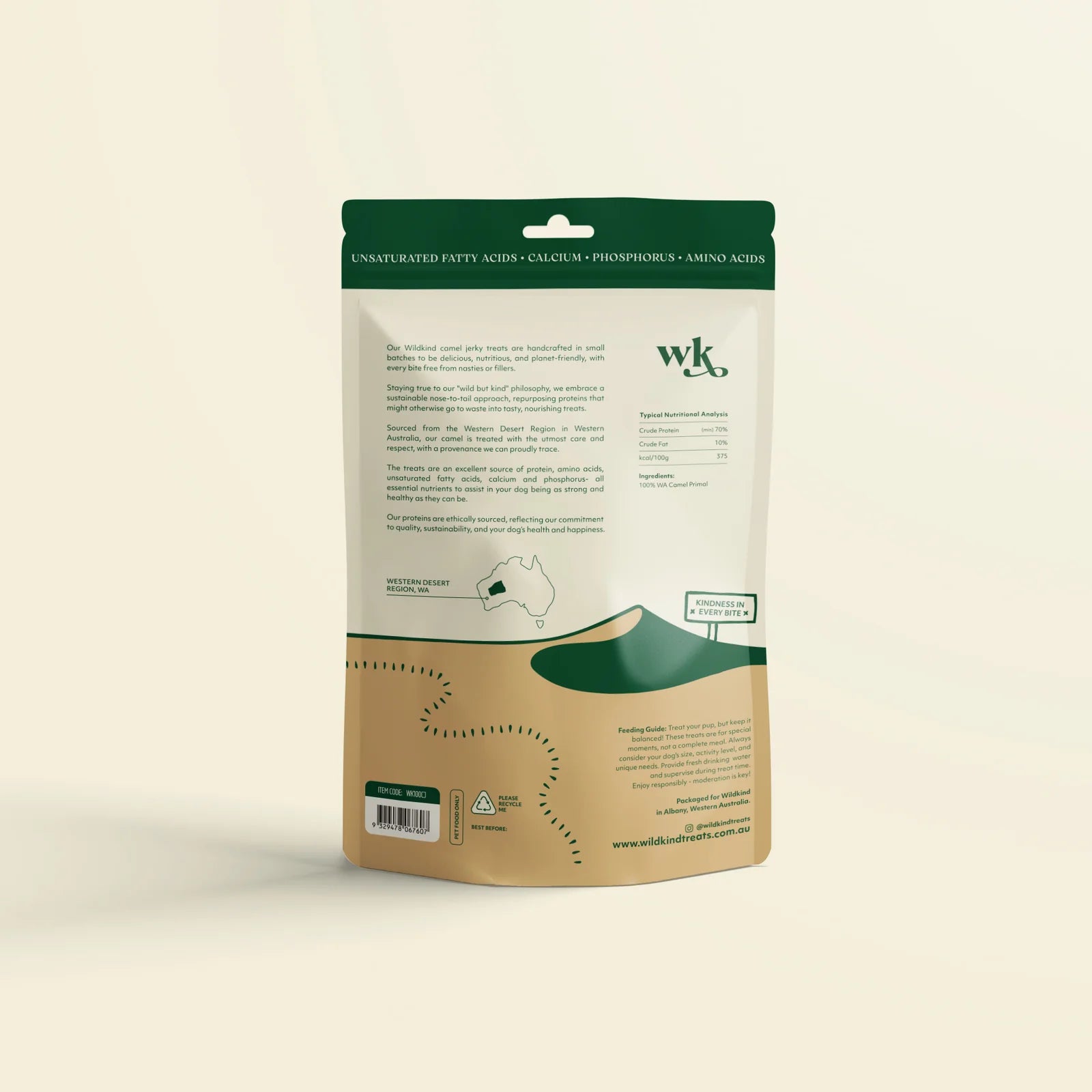 Wildkind Western Desert Camel Jerky 100g