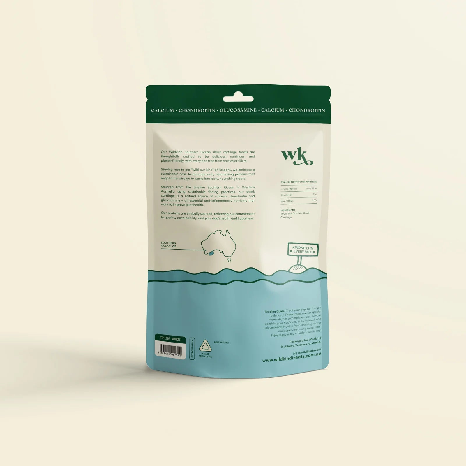 Wildkind Southern Ocean Shark Cartilage 100g