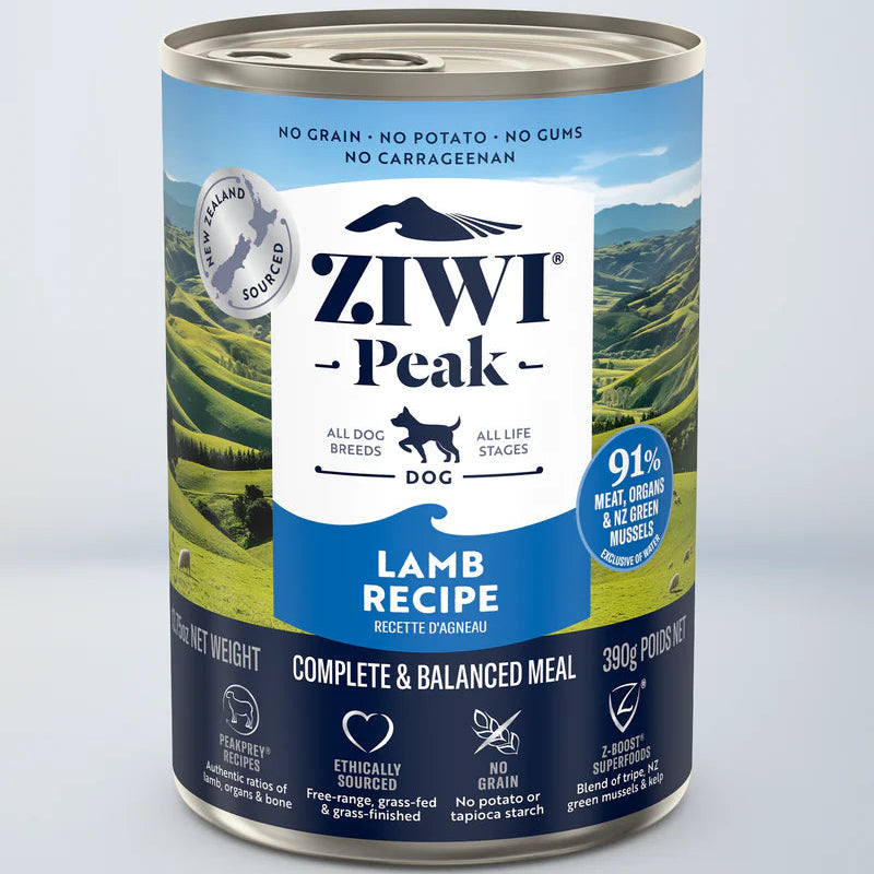 ZIWI Lamb Recipe - Wet Dog Food 390g