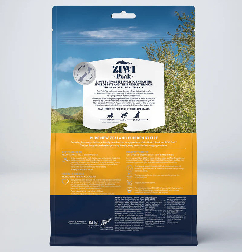 ZIWI Chicken Receipe -  Dry Dog Food 454g