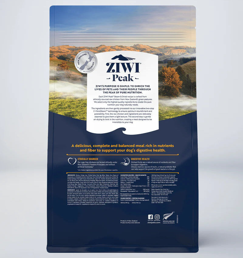 ZIWI Chicken with Orchard Fruits Recipe -  Dry Dog Food 800g