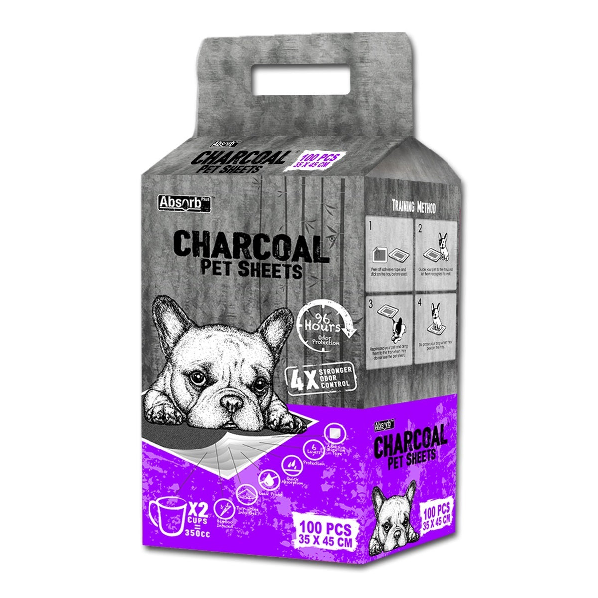 Absorb Charcoal Training Pee Pads