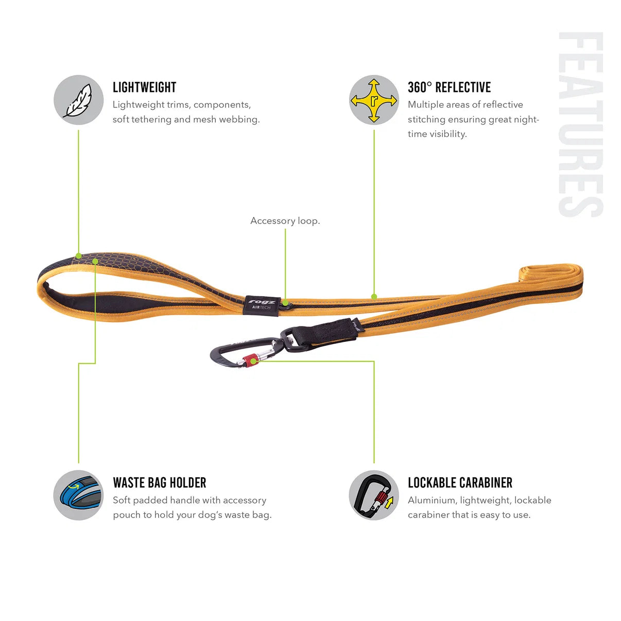 Rogz Airtech Classic Lead