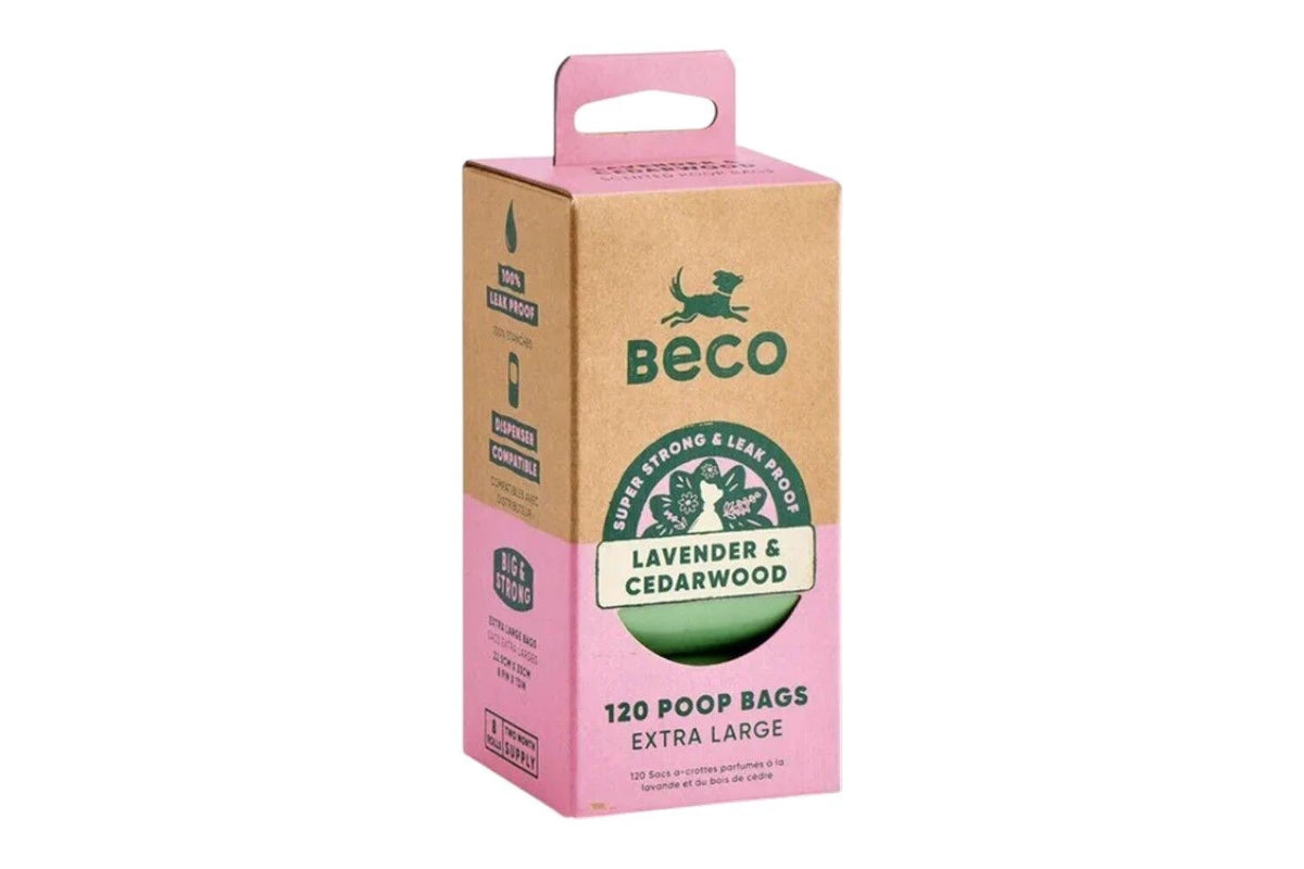 Beco Lavendar & Cedarwood 120 Extra Large Poop Bags