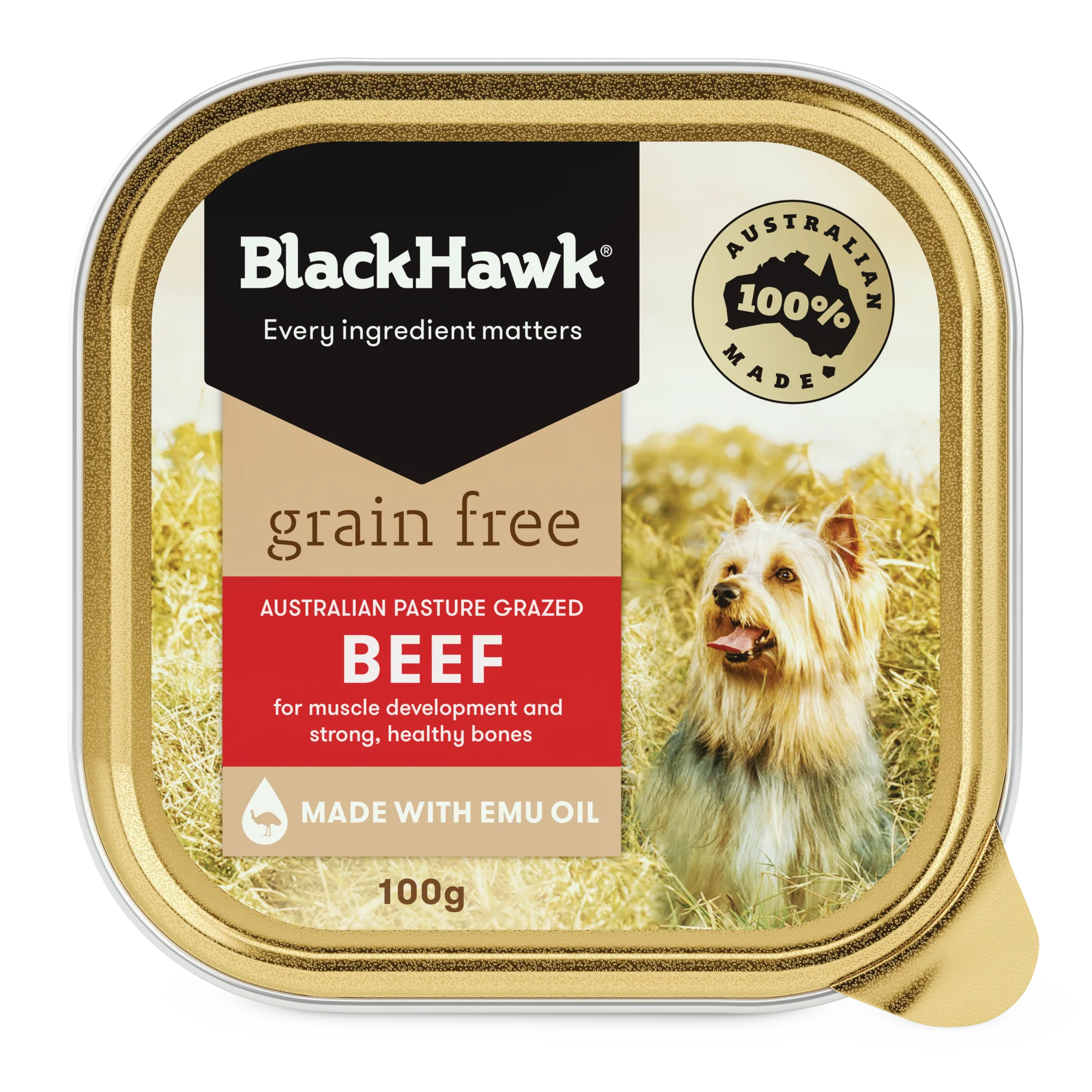 Blackhawk Grain Free Wet Dog Food Beef 100g