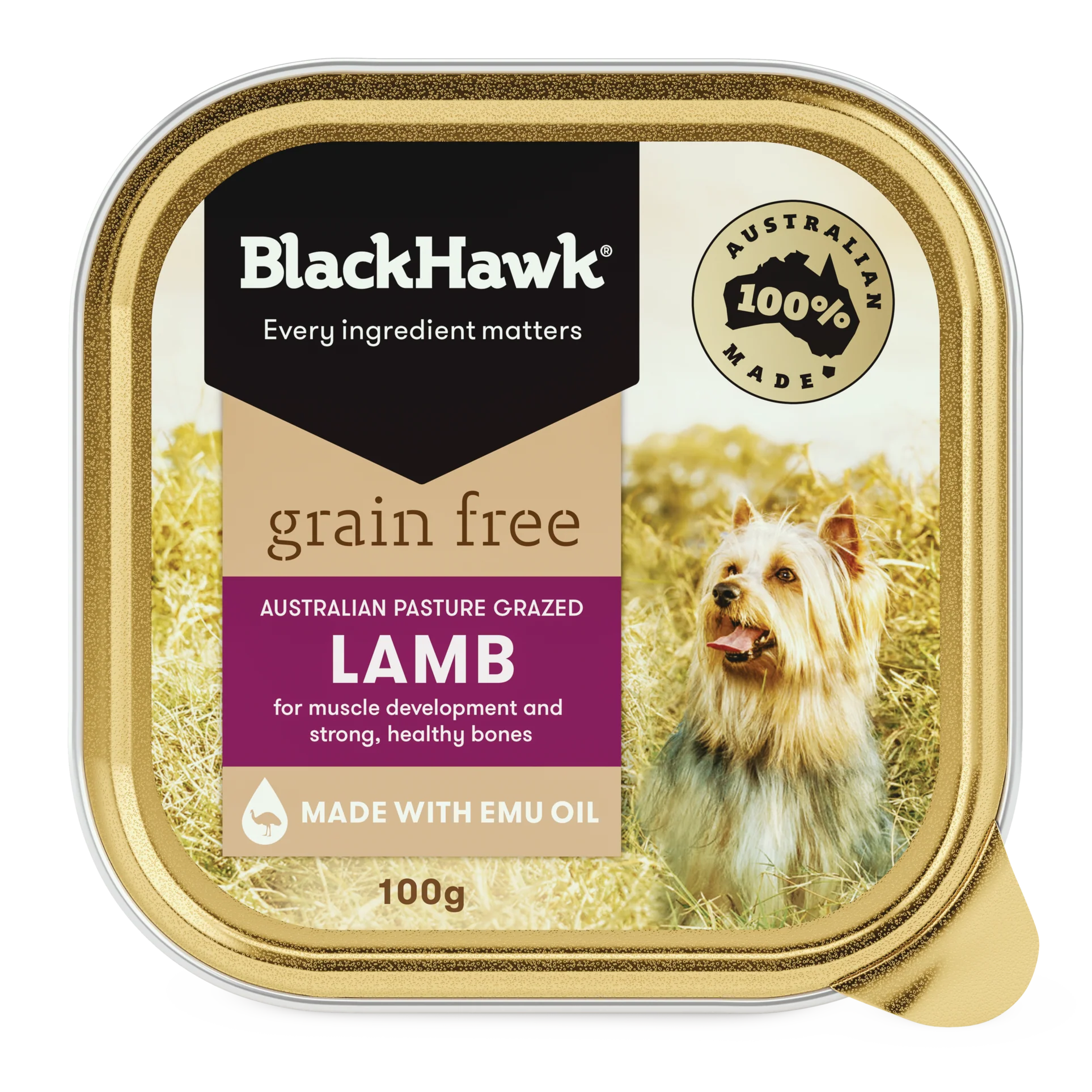 Blackhawk Grain Free Wet Dog Food Lamb 100g