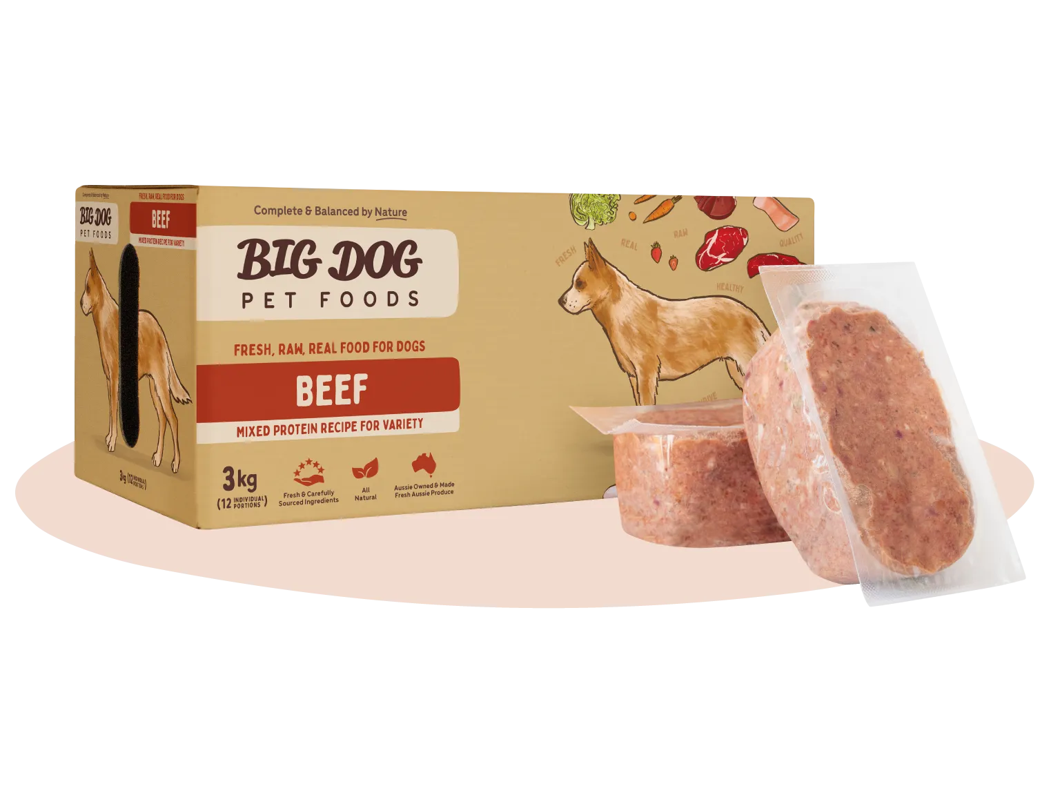 Big Dog Raw Dog Food - Beef
