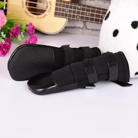 Zees Waterproof Dog Boots Black