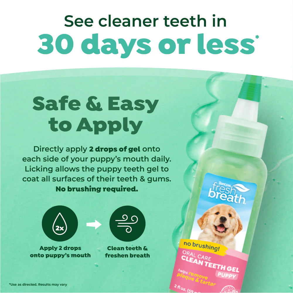 TropiClean Fresh Breath Dental Gel for Puppies