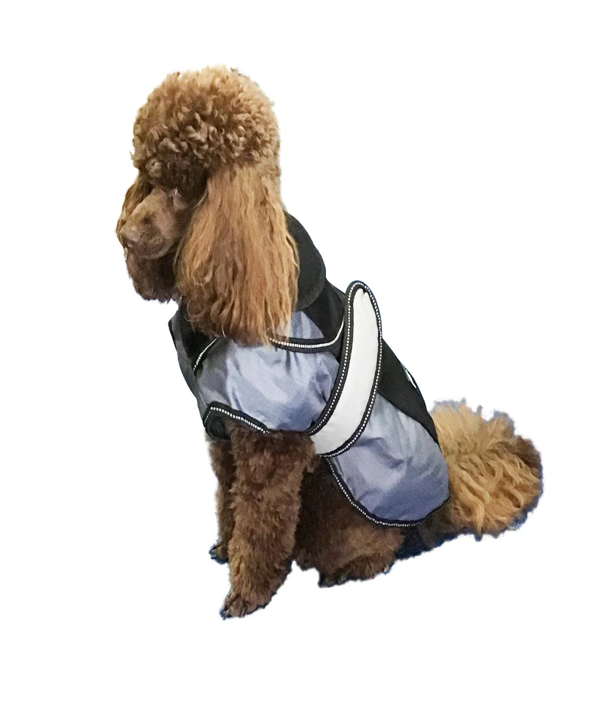 K9 Homes 4 Seasons New Gen Oxford Coat (Grey/Black) 30cm