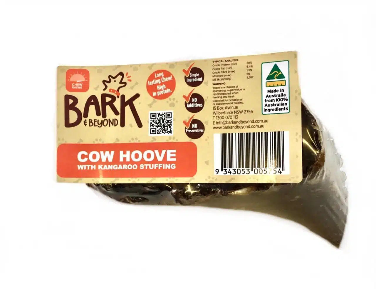 Australian Beef Hooves - Kangaroo Stuffed