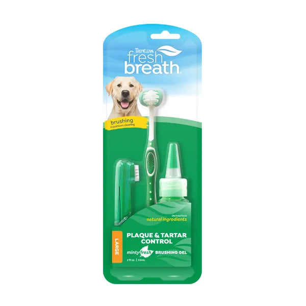 Tropiclean Plaque & Tartar Control Toothbrush Pack Large Dog