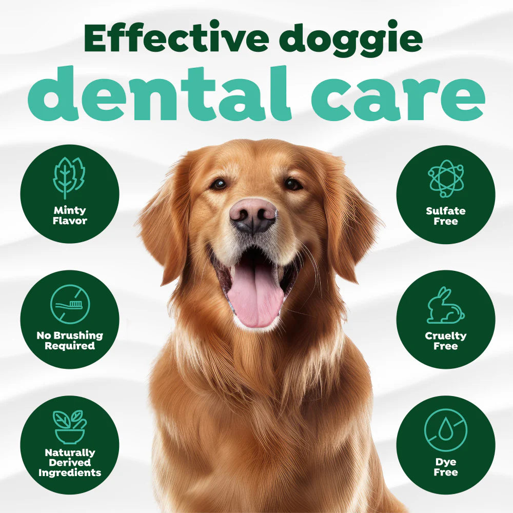 TropiClean Fresh Breath Dental & Oral Care Brushing Gel for Pets
