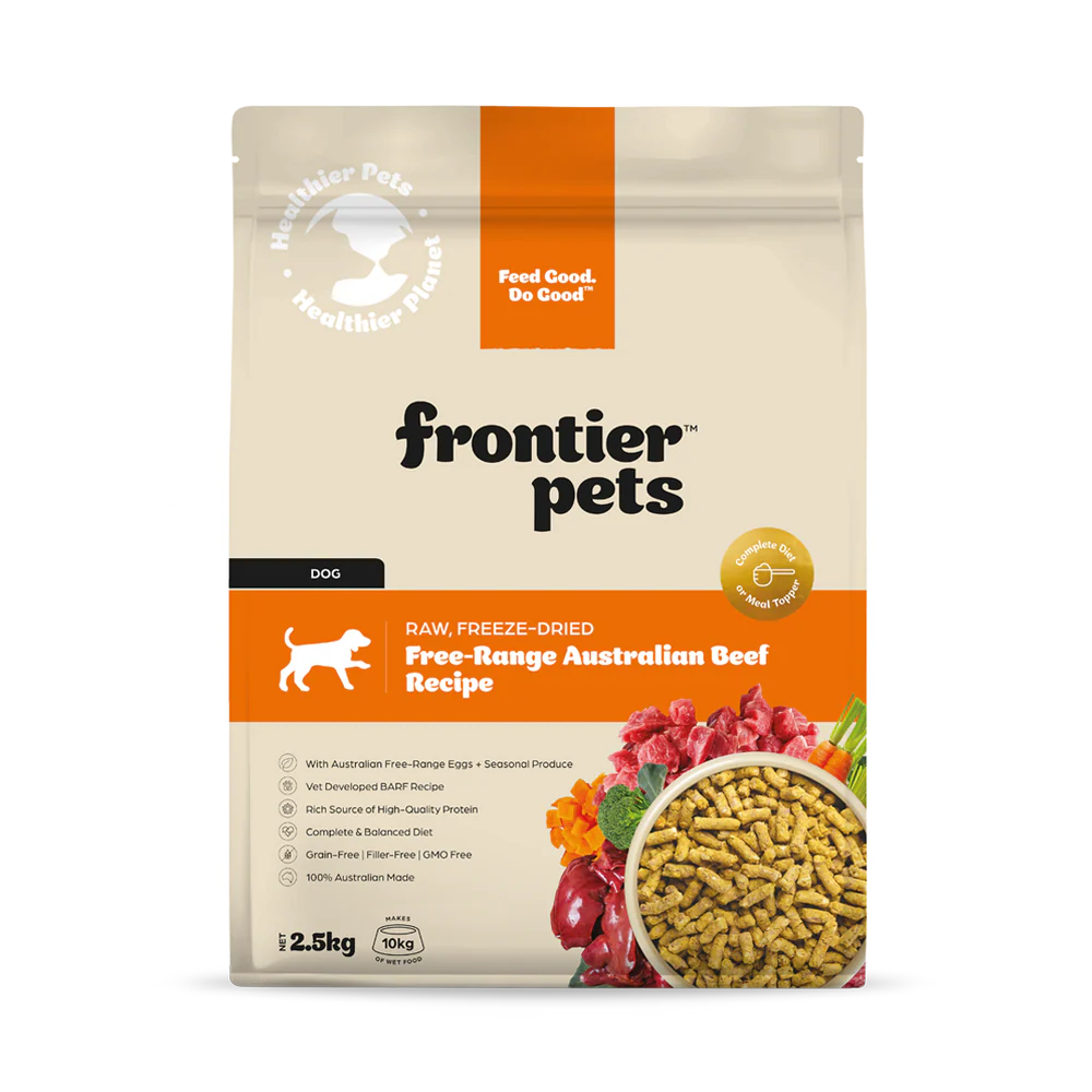 Frontier Pets Free-Range Beef | Raw Freeze-Dried Dog Food